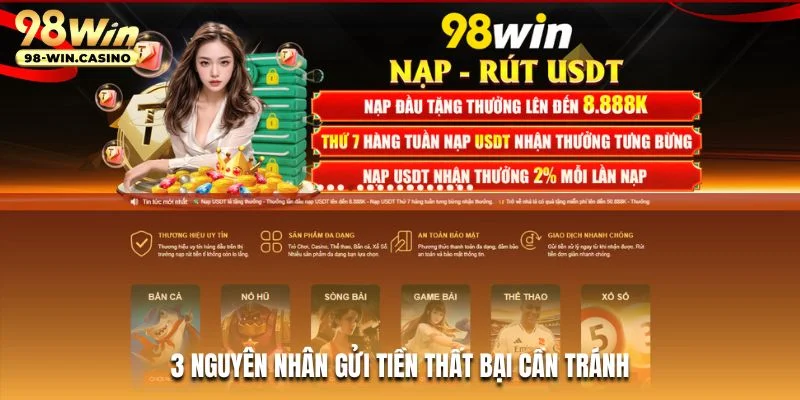 3 nguyên nhân gửi tiền thất bại cần tránh